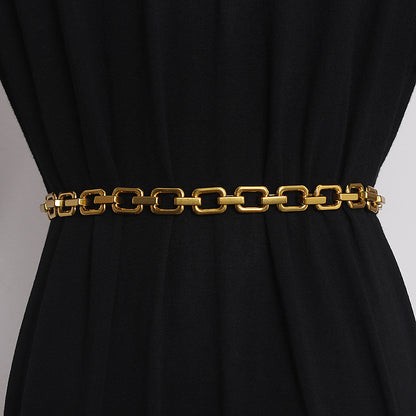 Gold Waist Chain Accessories Female D Letter Chain Belt Decoration With Pants Chain