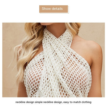 Variety Tassel Skirt Knitted Cutout Sun Protection Shirt Irregular