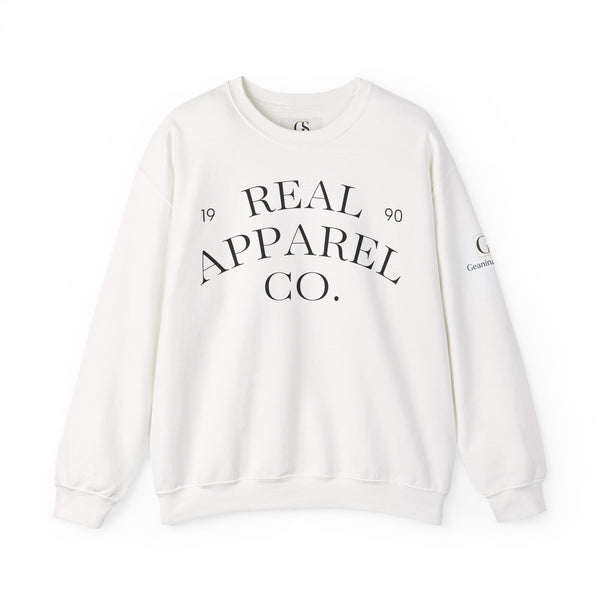 Real Apparel Co. Crewneck Sweatshirt — Vintage Logo Pullover