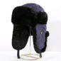 Rabbit Fur Unisex Thickened Warm Ear Protection Cold-proof Outdoor Hat