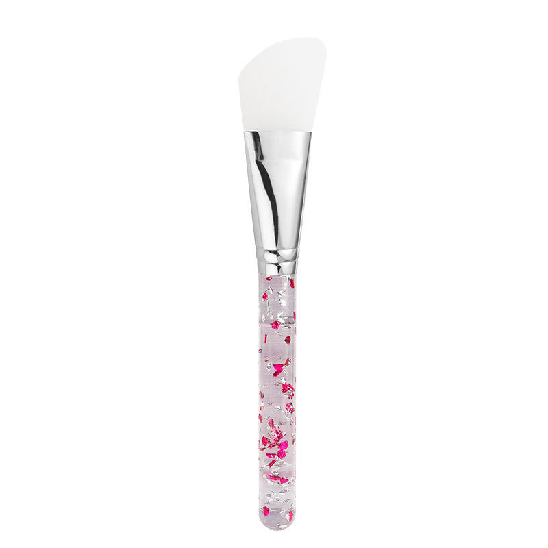 Single silicone mask brush with silicone brush soft tip