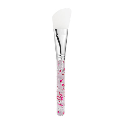 Single silicone mask brush with silicone brush soft tip