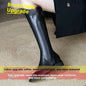 High-grade Below The Knee Slimming Chunky Heel Knight