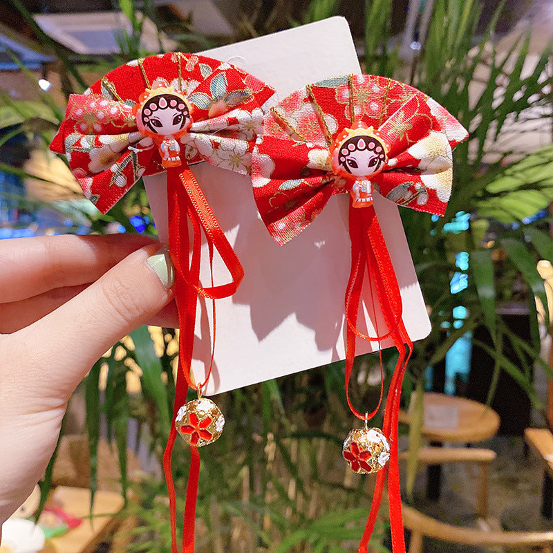 Girl costume fringe stepping Chinese style hairpin