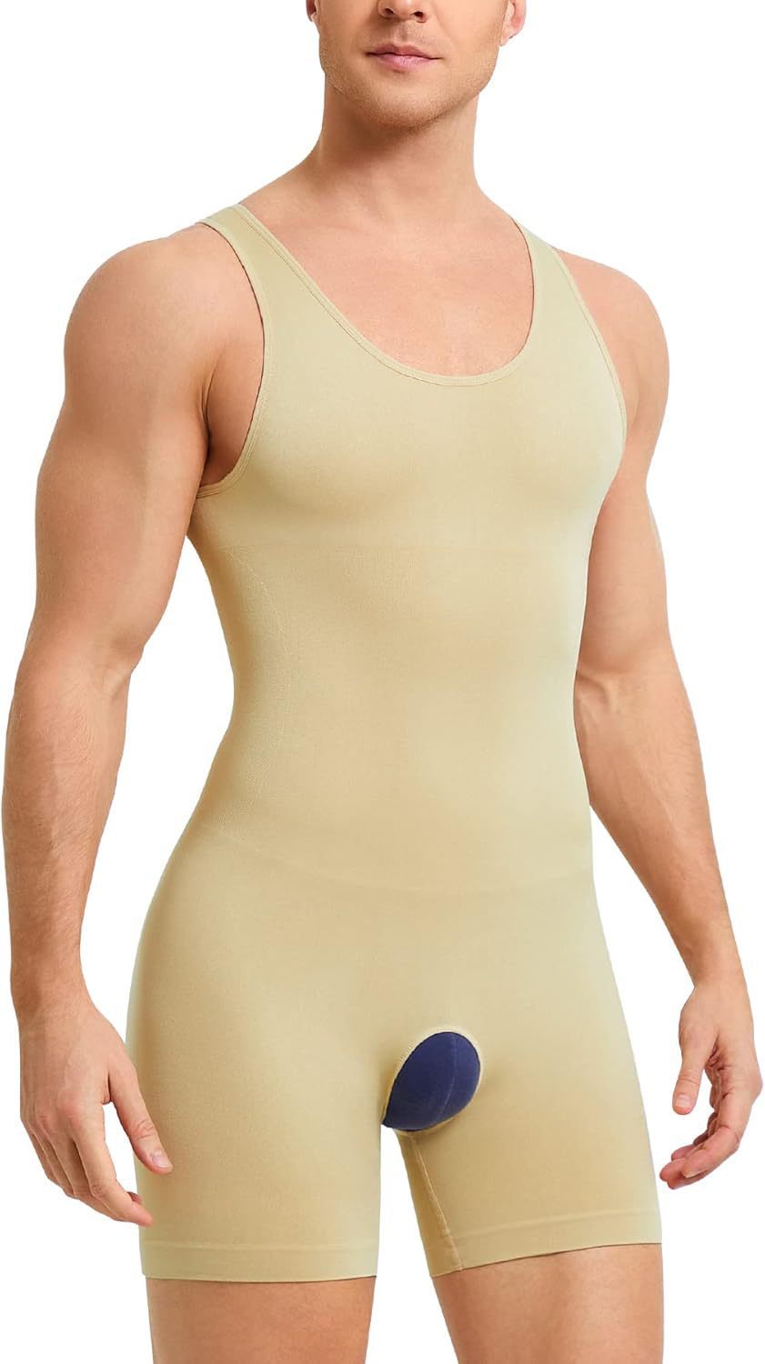 Men's Body-shaping Corsets Crotch Hollow-out Cinched Belly Contracting Inner Wear Base Body-shaping Corsets