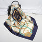 Imitation Silk Scarf Women Classic Belt Printing