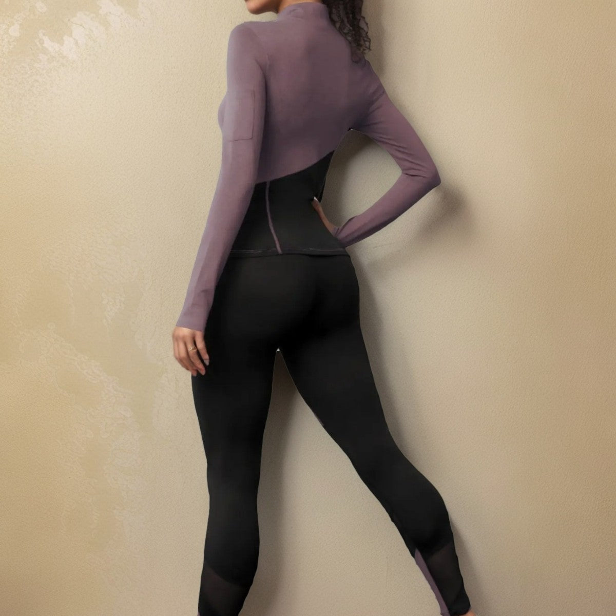 European And American Sports Suit Winter Tight Slimming Long Sleeves
