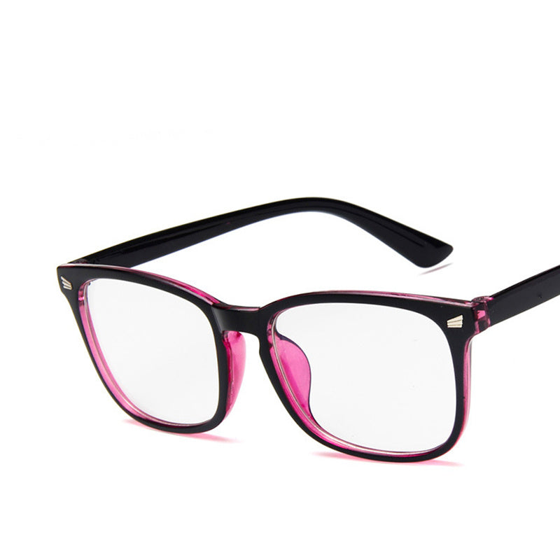 Fashion retro adult full frame glasses rivet eyeglasses