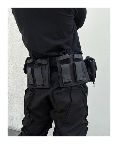 High Street Function Detachable Multifunctional Tactical Belt Waist Bag Suit