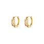 Exquisite Geometric Inlaid Zircon Earrings