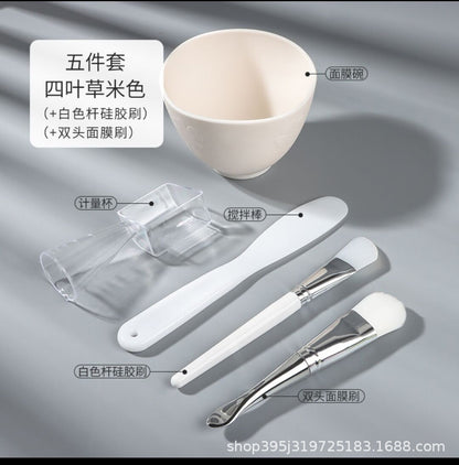 5pcs Face Set For Mask Mixing Bowl Girls Facial Skin Care Tools Kit Women Beauty Supplies Makeup Skin Care Makeup Supplies