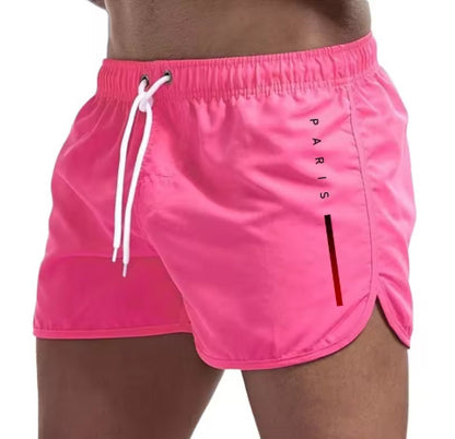 Men's Multi-color Loose Printed Running Beach Shorts