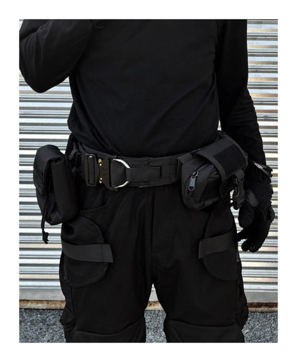 High Street Function Detachable Multifunctional Tactical Belt Waist Bag Suit