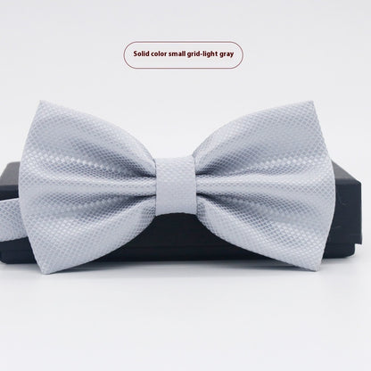 Men's Solid Color Formal Wear Wedding Business Casual Groom Groomsman Bow Tie