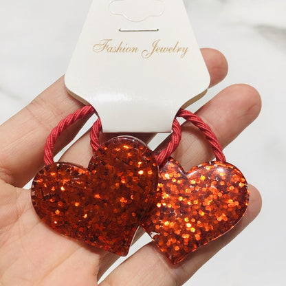 Dreamy Glitter Star Moon Girls Hair Tie