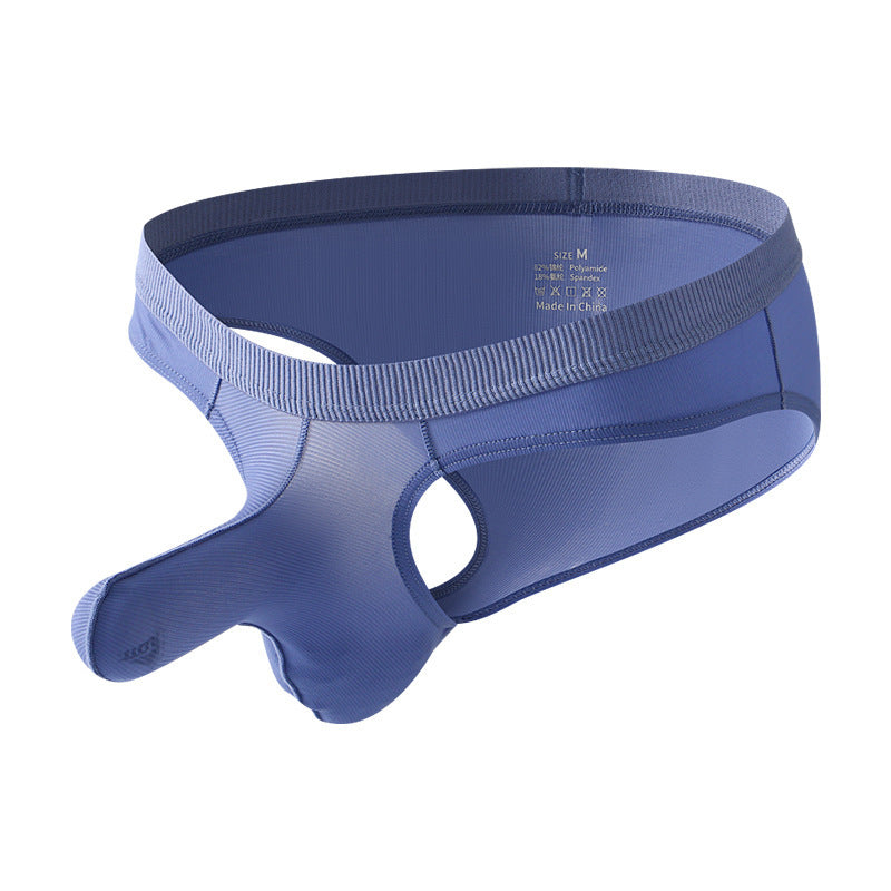 Low Waist Briefs Underwear Ice Silk Men's Sexy Panties