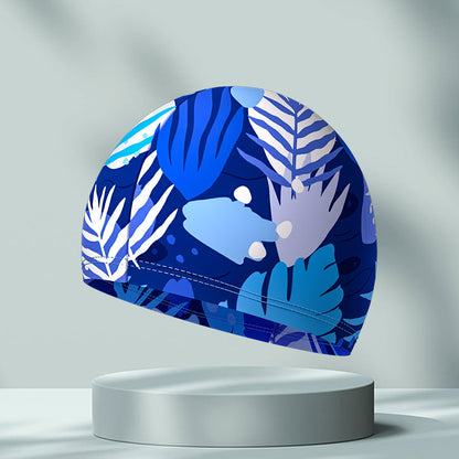 Simple Printing High Elastic Comfortable Swimming Cap