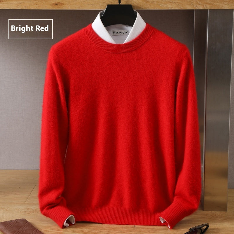 Thermal Head Cover Knit A Sweater Autumn And Winter Round Neck