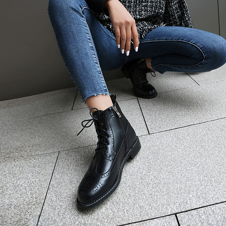 Women's Chunky Heel Black Classic Boots