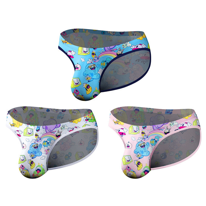 Cartoon Bikini High Fork Men's Briefs