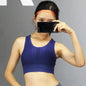 Shockproof sports bra women running gathered quick-drying hollow back underwear