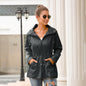 Women's Cinched Hoodie Outdoor Mountaineering Rain Jacket