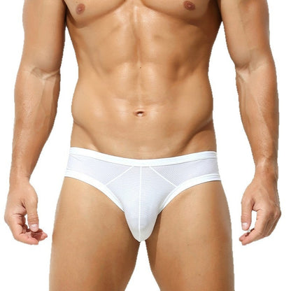 Sexy Back Hollow Men's Briefs Low Waist Sexy Three-dimensional