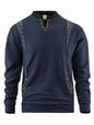 Men's Contrast Color Pullover Sweater
