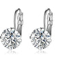 Single Zircon Colorful Ear Clip Simple Fashion Elegant European And American