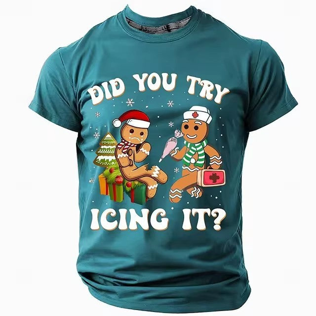 Christmas Style Men's T-shirt 3D Digital Printing