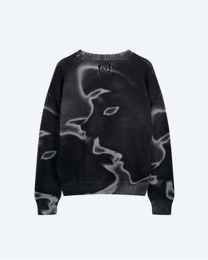 Fashion Casual Printed Polyester Sweater