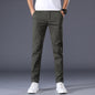 Men's Solid Color Casual Pants Korean Style Straight Trousers