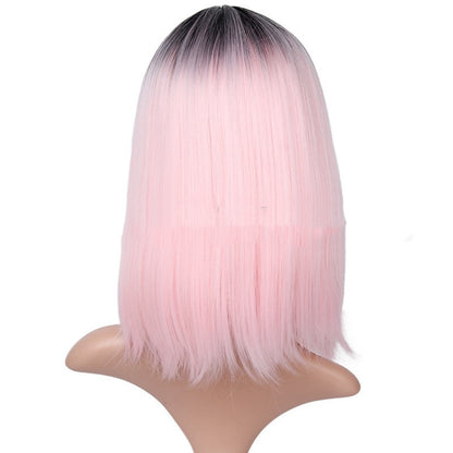 BOBO head gradient short straight hair hood