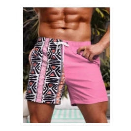 Men's Casual Quick-drying Printing Beach Shorts