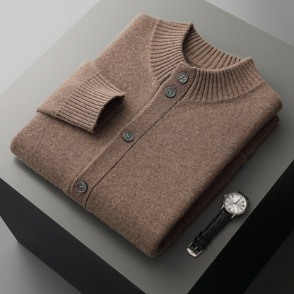 Men's Half Turtleneck Short Thickened Knitted Bottoming Sweater