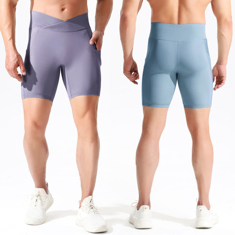 Summer Running Five-point Tights Men