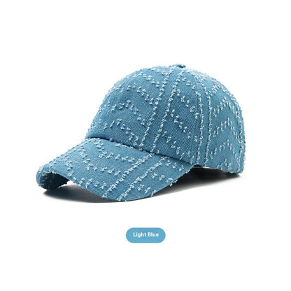 Japanese-style Retro All-match Face-looking Small Washed Denim Peaked Cap