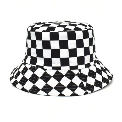 Outdoor Travel Sun Hat Cotton Man Double-sided Wear Bucket Hat