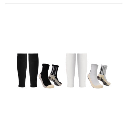 Sports Soccer Socks Knee Pad Mid-calf Glue Dispensing Non-slip