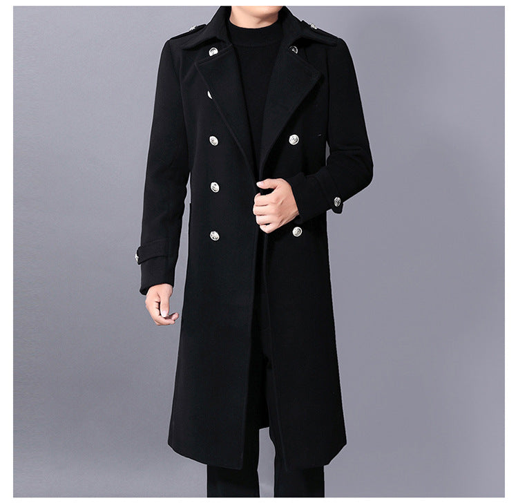 Autumn And Winter New Slim-fit Wool Coat Men's Coat
