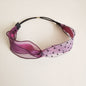 Polka-dot Mesh Contrast Color With Wavy Cross Hairband