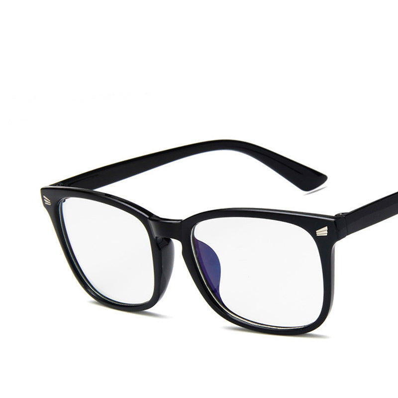 Fashion retro adult full frame glasses rivet eyeglasses
