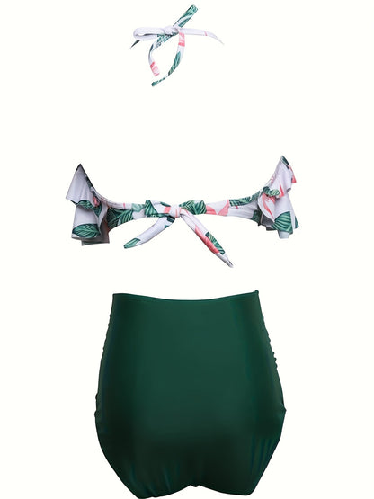 Women's Sexy Backless Billet Peplum Bikini Tie Vacation Chic Bikini