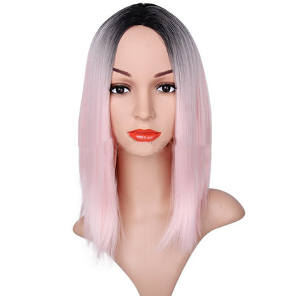 BOBO head gradient short straight hair hood