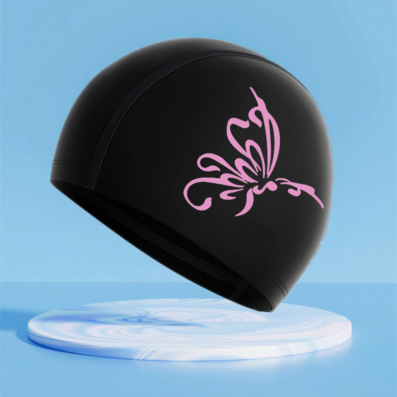Simple Printing High Elastic Comfortable Swimming Cap