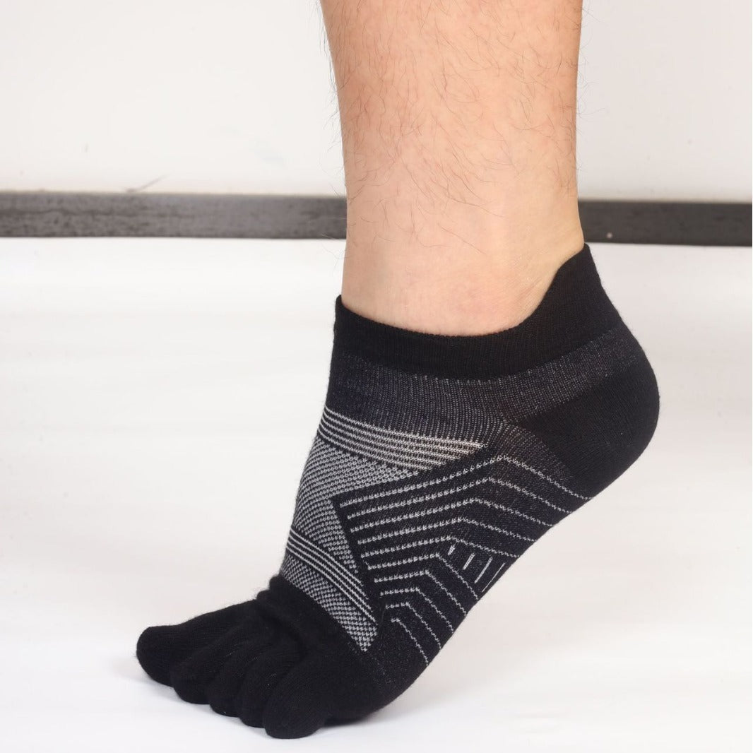 Wool Plush Toe Socks Men's Short Tube