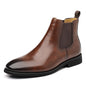 British Retro Chelsea Men's Fleece-lined Leather Boots