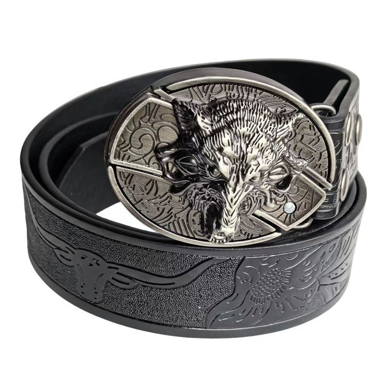 Men's Casual All-match Smooth Buckle Belt