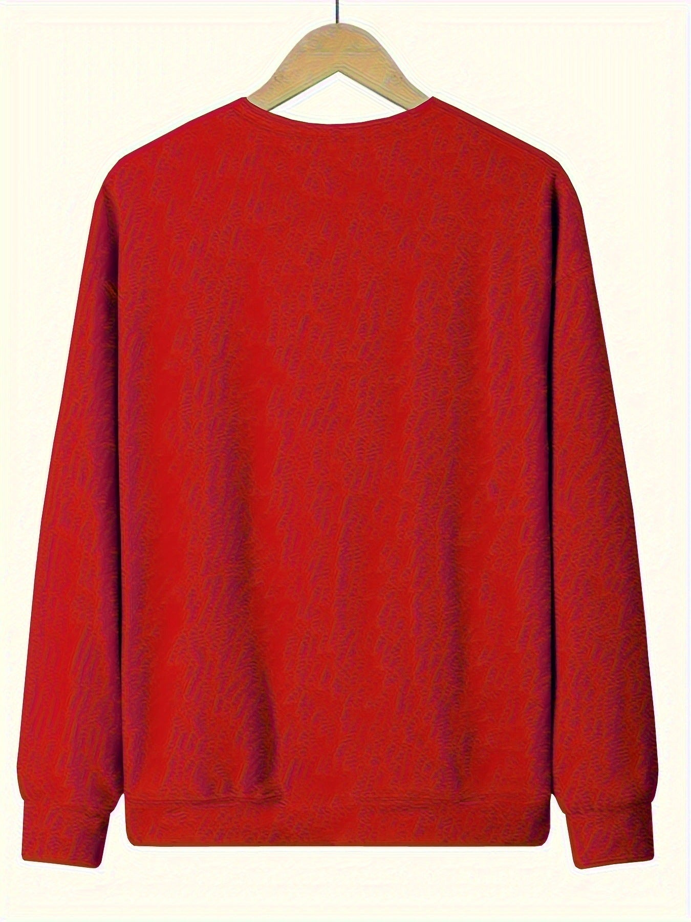 Casual Long Sleeve Round Neck Letter Print Pullover Sweater