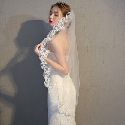 Bridal Headdress High-end Car Bone Lace Off White Wedding Accessories